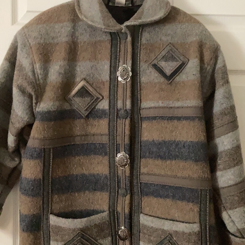 Vintage Coloratura Wool Western Style Coat